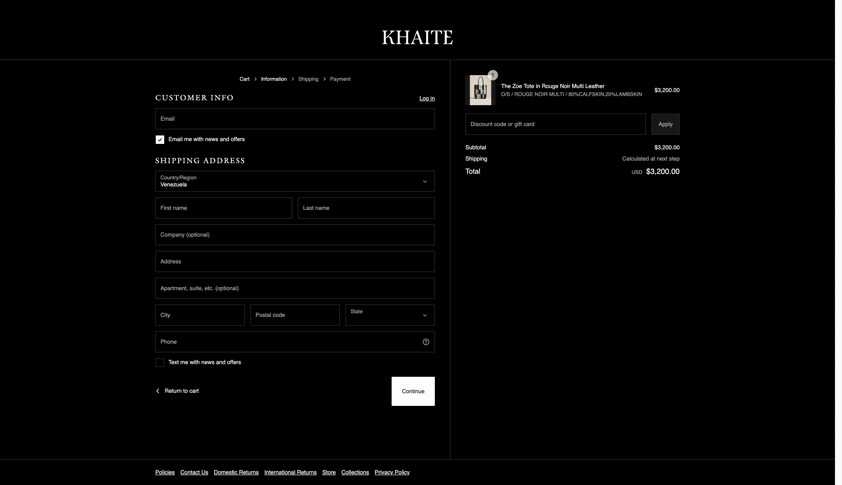 How to apply Khaite coupon code